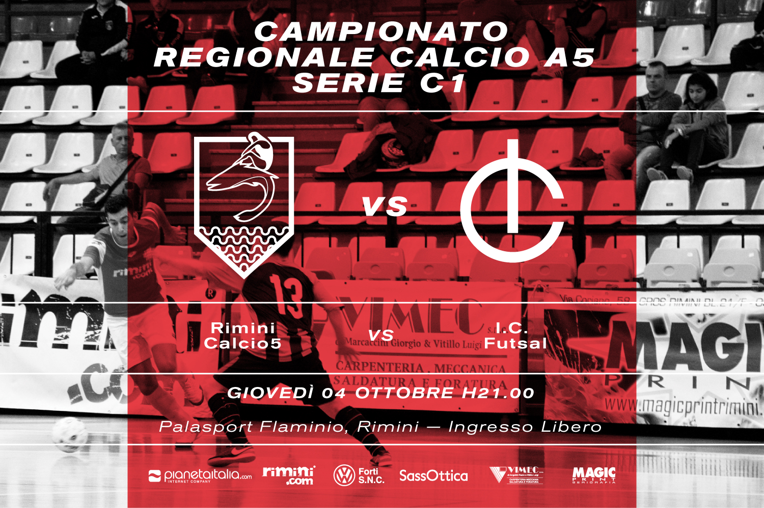 PRIMA IN CASA PER IL RIMINI.COM: AL FLAMINIO ARRIVA L’I.C. FUTSAL