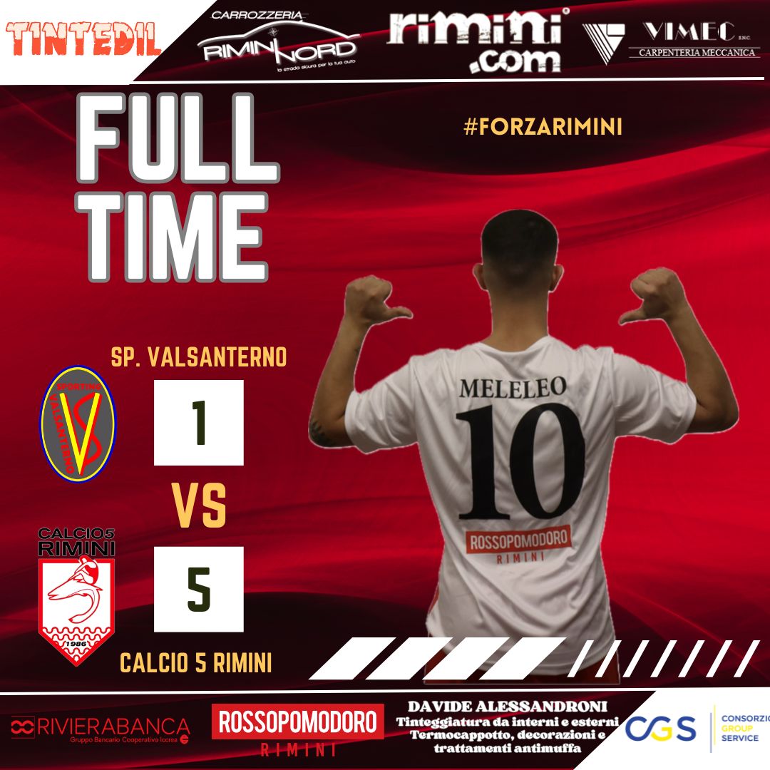 Il Rimini.com fa cinquina! (5-1 allo Sporting Valsanterno)