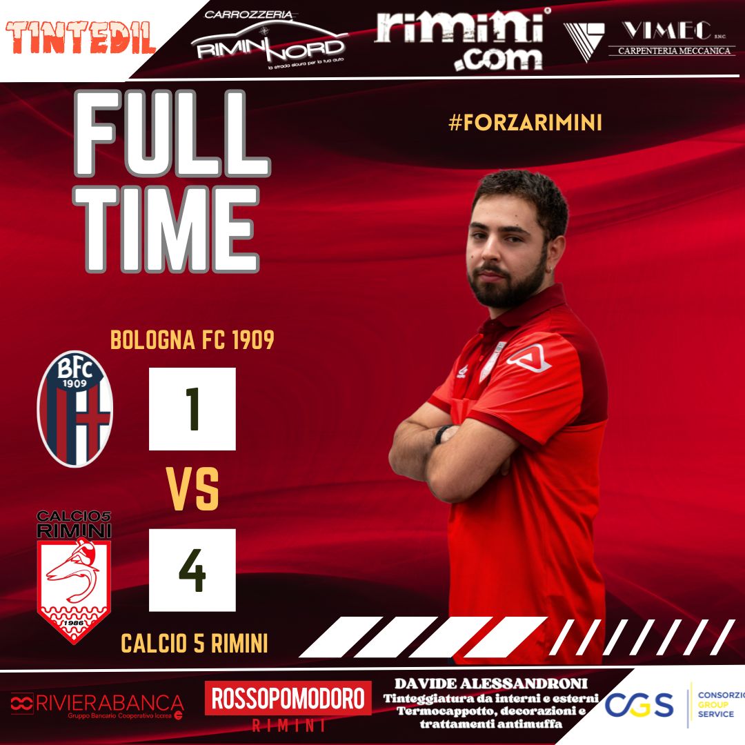 Rimini.com corsaro a Bologna (1-4)