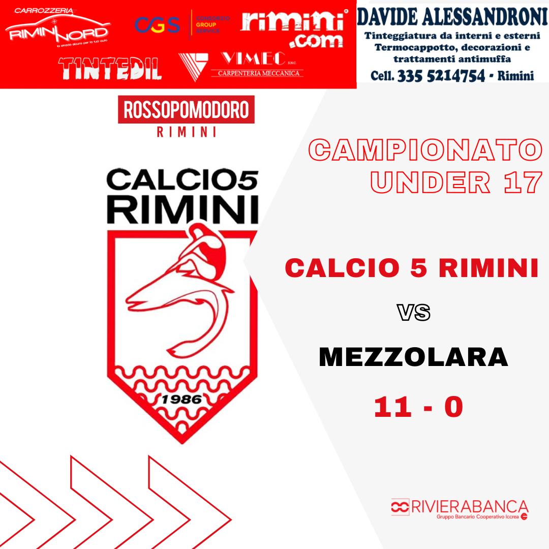 Under 17, chiusura in bellezza (11-0 al Mezzolara)