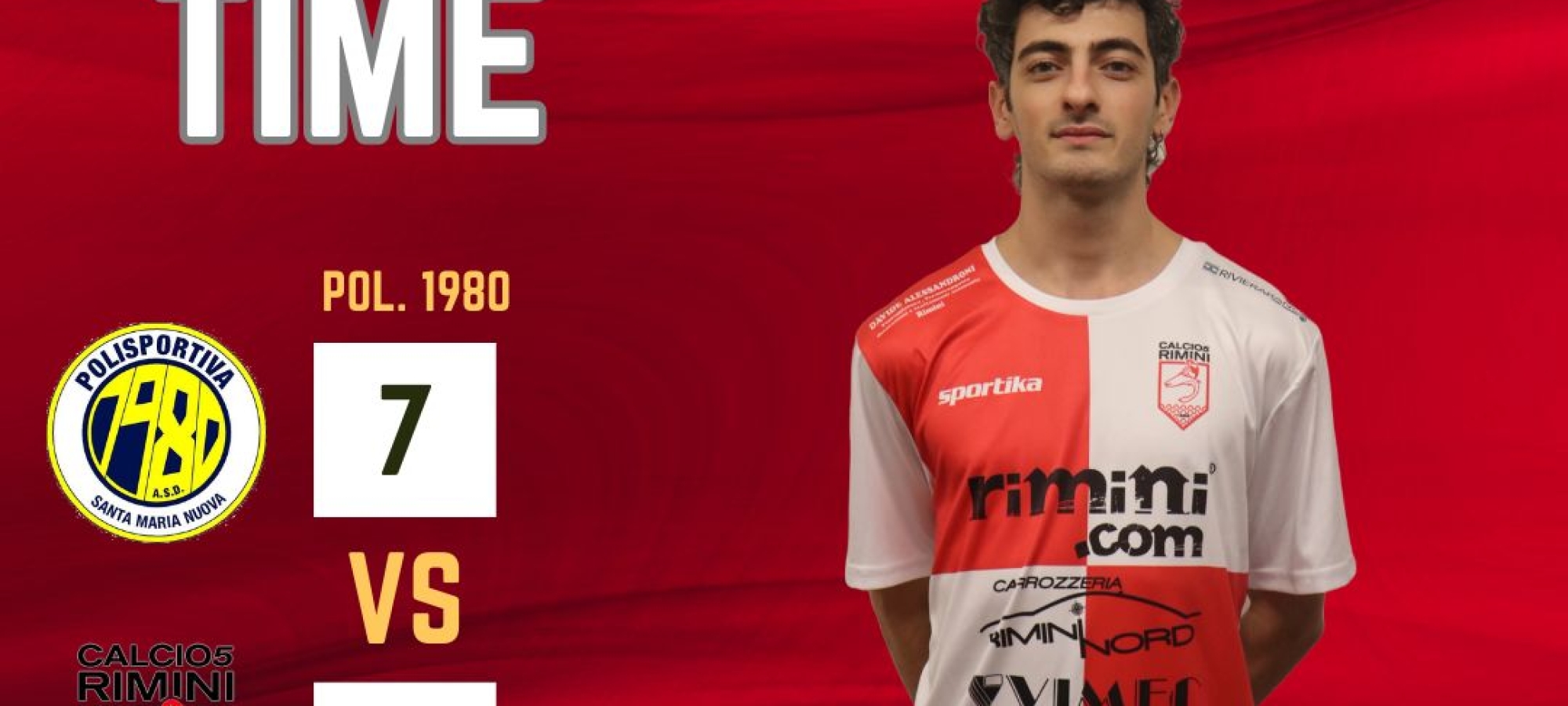 Il Rimini.com perde la partita (7-1 contro la Polisportiva 1980) e Ercolani 